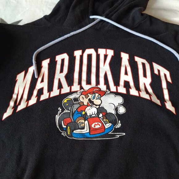 Super Nintendo Super Mario‎ Kart Hooded Mens Size Medium Sweatshirt Pullover - Picture 4 of 10